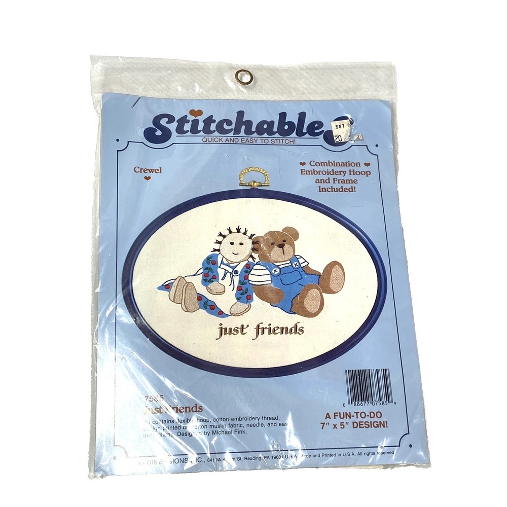new stitchables crewel 7585 just friends